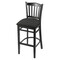 Holland Bar Stool Co 30" Bar Stool, Black Finish, Canter Iron Seat 312030Blk008 - alternate 1